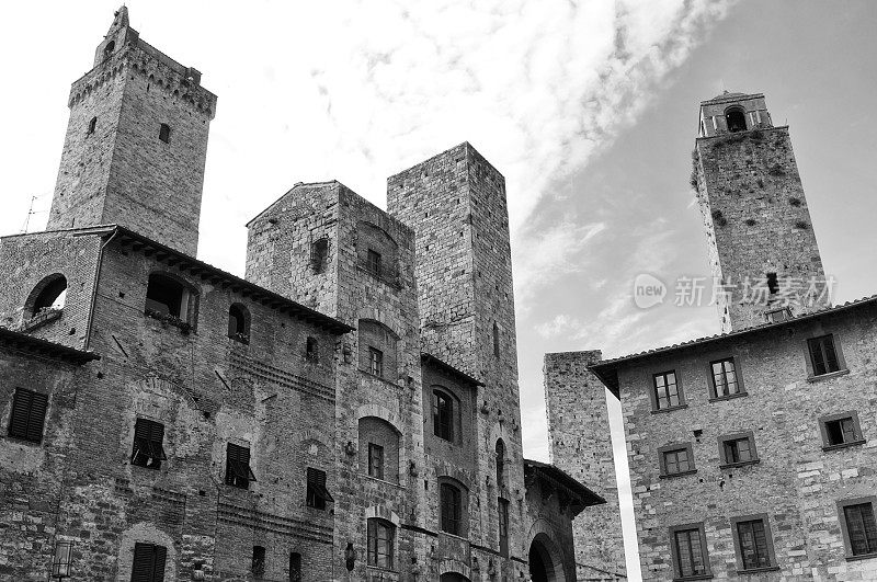 中世纪的村庄，San Gimignano, Chianti地区。